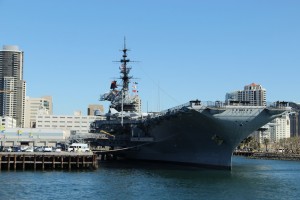 WWII Aircraft carrier at San Diego