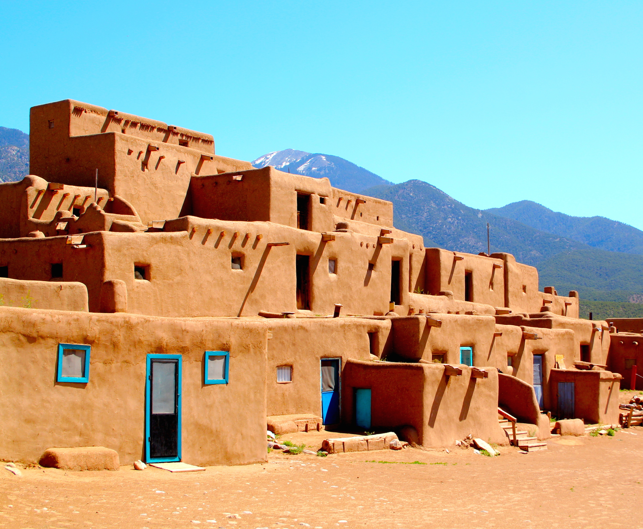 New Mexico’s Taos Pueblo, inhabited for 1,000 years