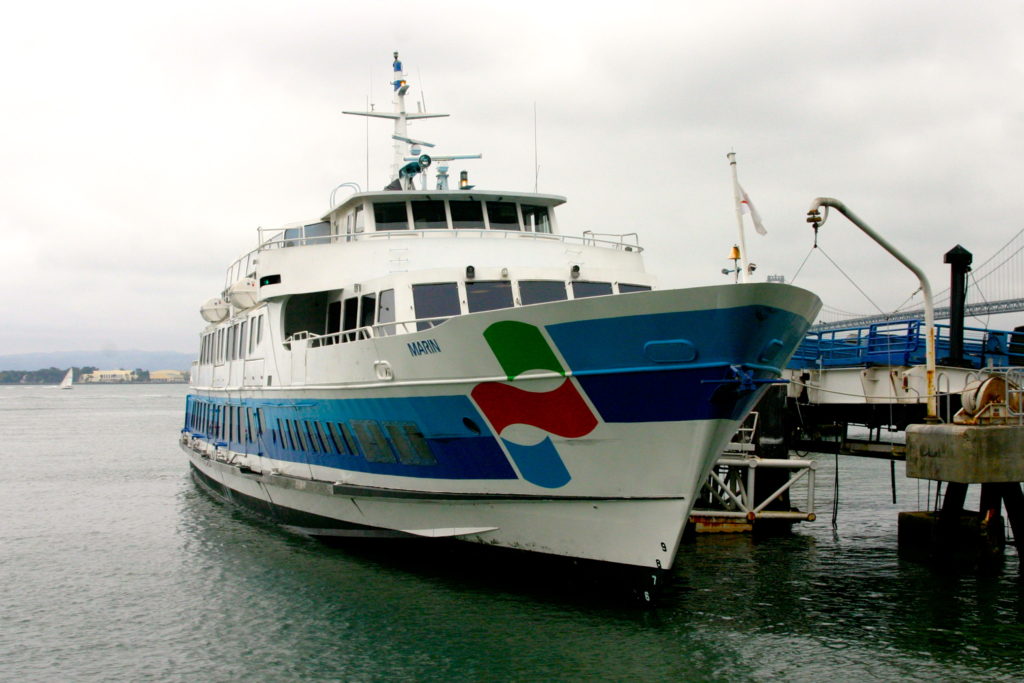 Commuting on the San Francisco bay via high speed ferries--a viable alternative to commuting via auto. Photo Credit: Tom Wilmer