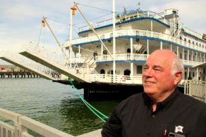 Terry MacCrae CEO Hornblower Cruises on the dock in San Francisco. Photo Credit: Tom Wilmer