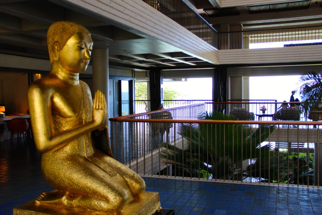 The Mauna Kea Resort Hotel's lobby provides a hint of the multi-million dollar art collection that graces the hotel and grounds. Photo Credit: Tom Wilmer