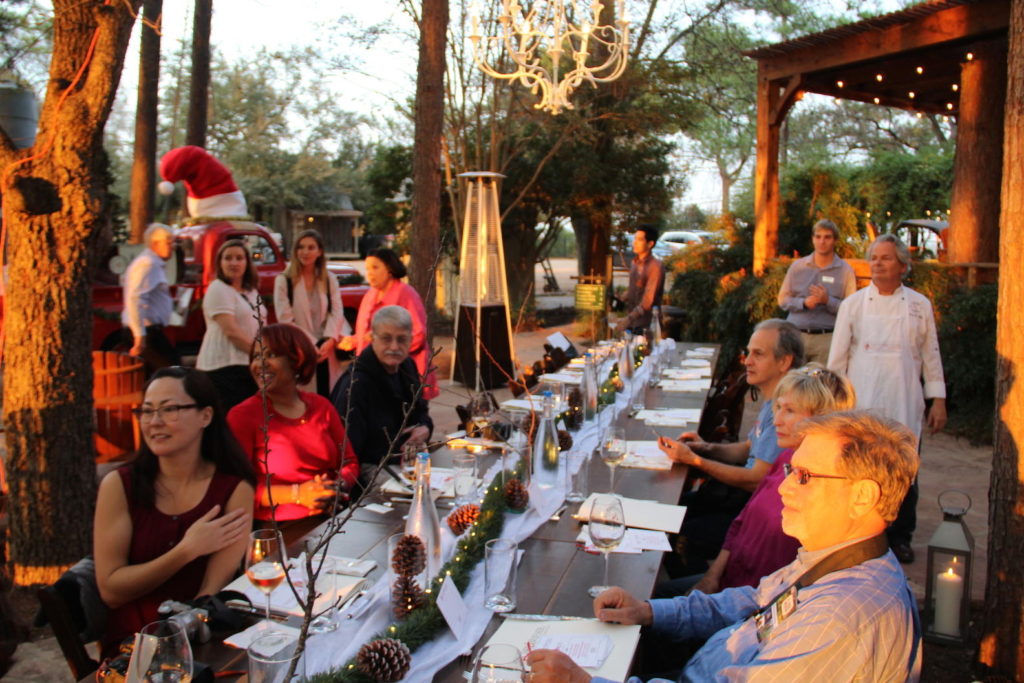 A special dinner at Fischer & Wieser Culinary Adventures in Fredericksburg, Texas featuring Lewis Wines. Photo Credit: Tom Wilmer