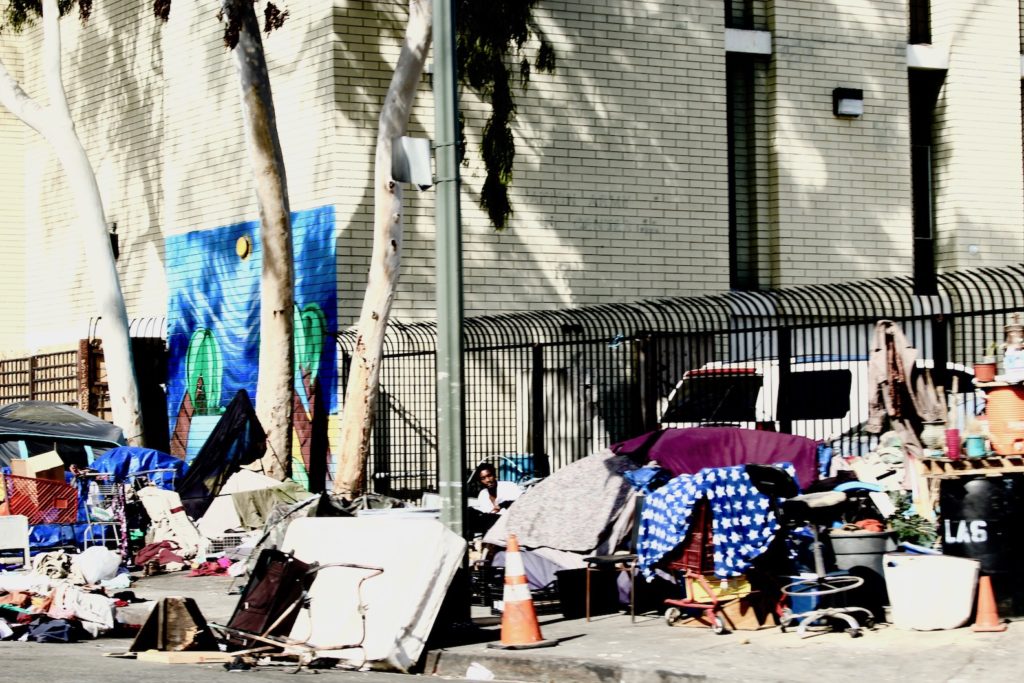 Skid Row LA is home to more than 2,000 homeless